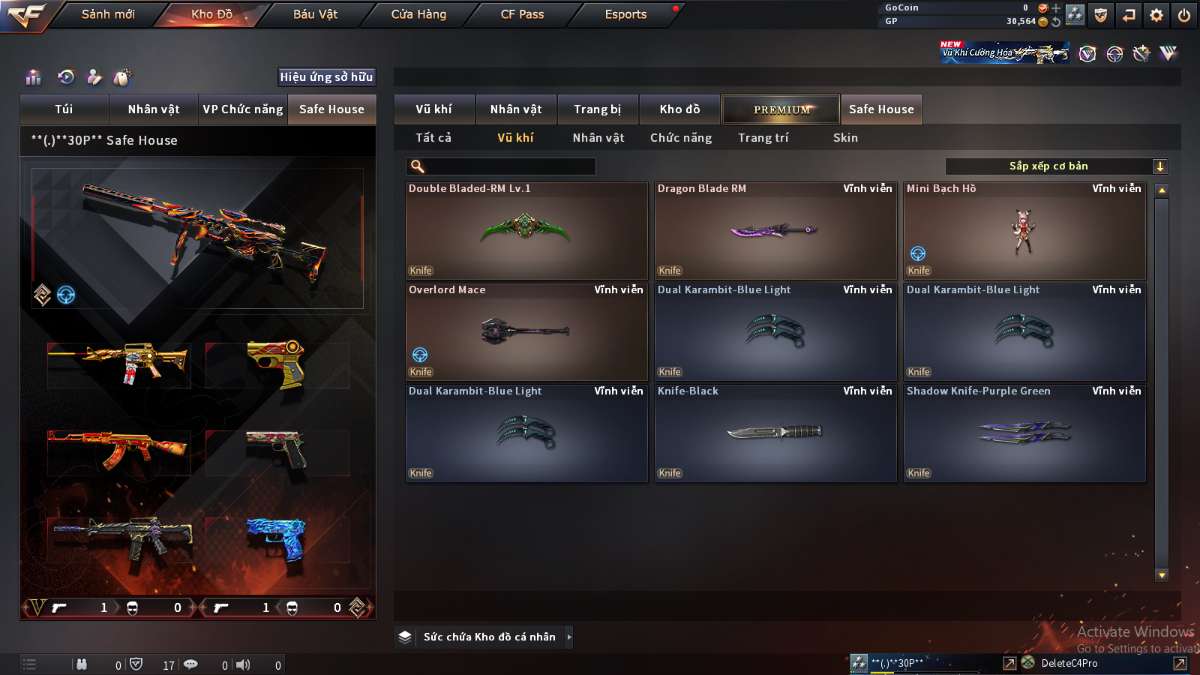 shop acc cf uy tin gia re